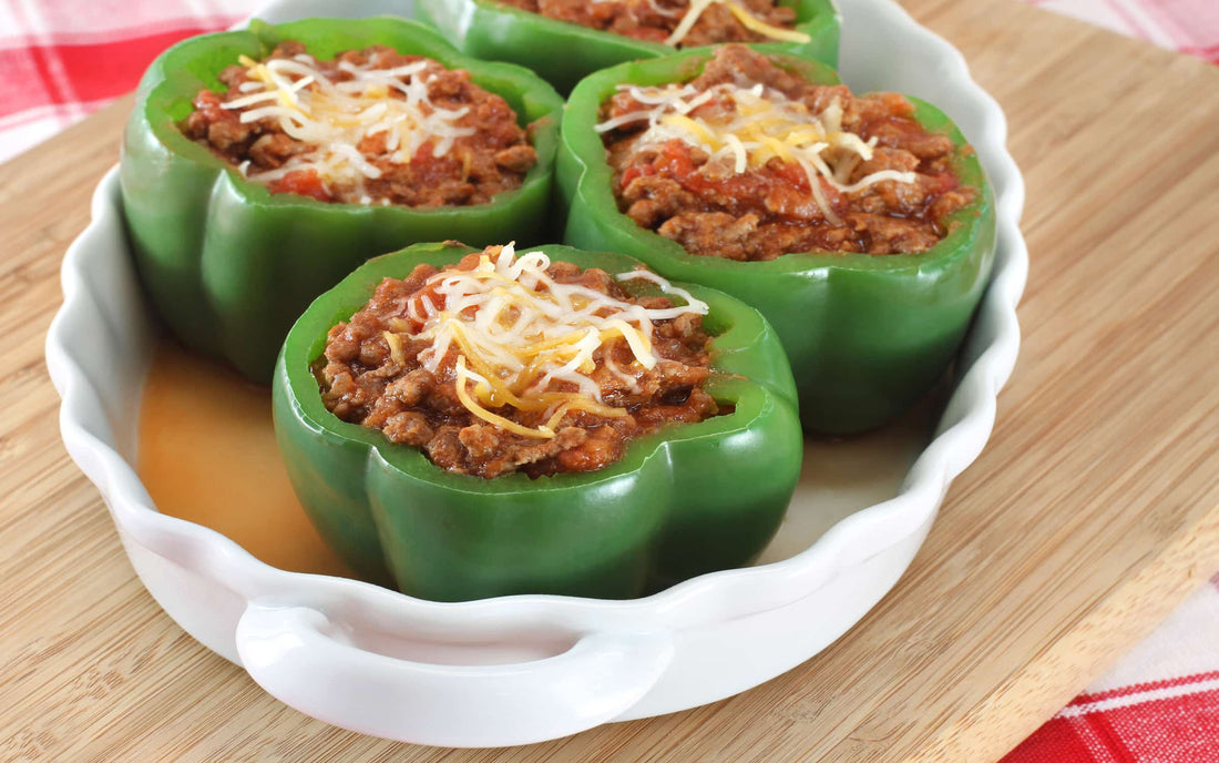 Stuffed Peppers With Grass-Fed Ground Beef