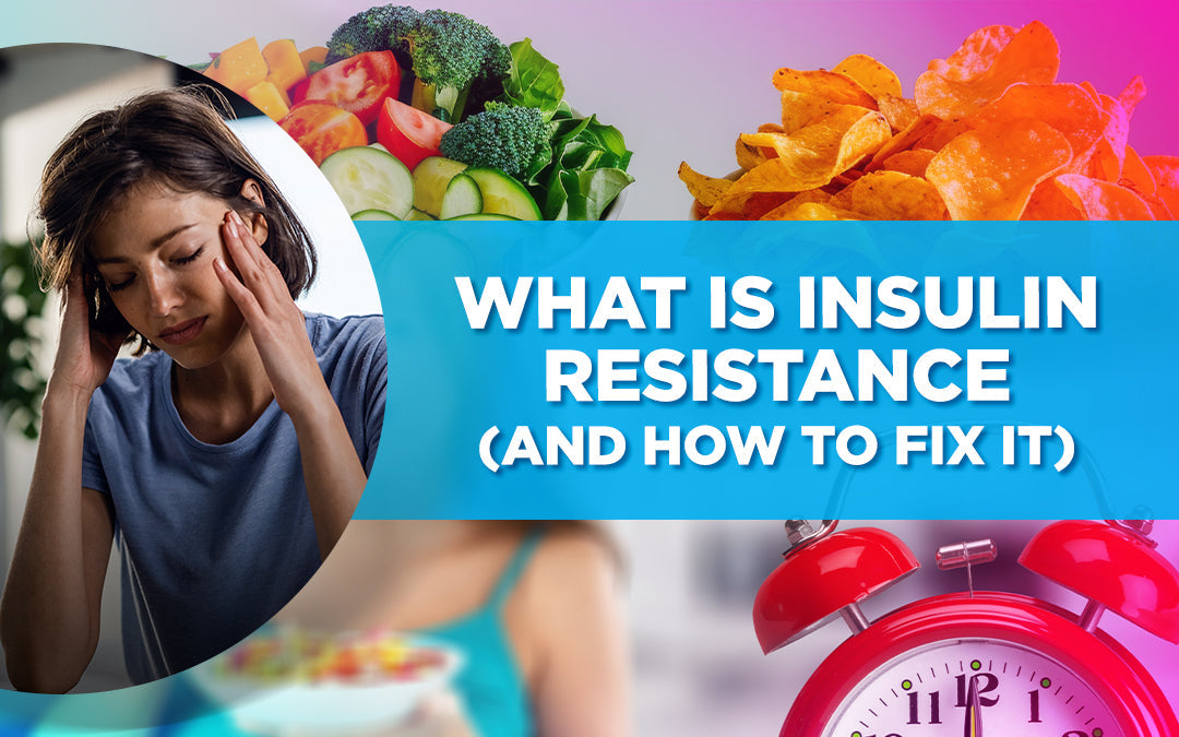 Visual representation explaining insulin resistance and effective strategies for improvement and management.