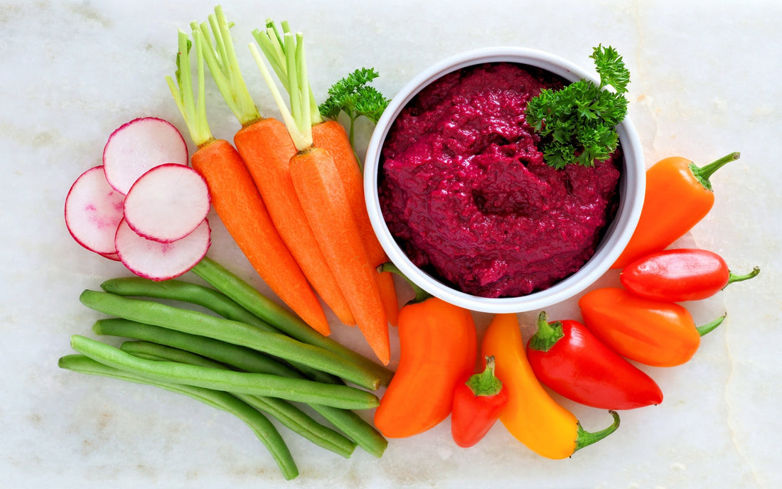 Healthy Roasted Beet Hummus Recipe