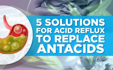 5 solutions for acid reflux graphic
